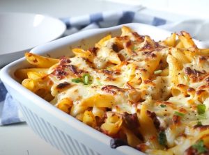 turkey & cheese pasta bake recipe